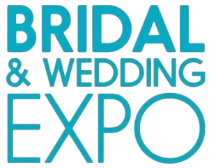 Professional Photographer Text logo that reads Bridal & Wedding Expo in large, bold turquoise letters with a transparent background—perfect for events featuring portraits, headshots, or even pet photography. www.maranonimagery.com